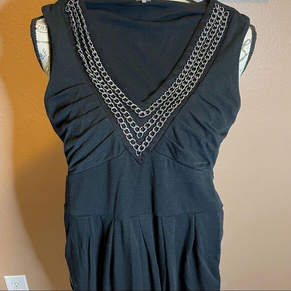 Poof black blouse with v neck - Picture 2 of 7